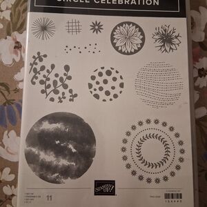Stampin' Up! Circle Celebration Stamps - Black and White Designs
